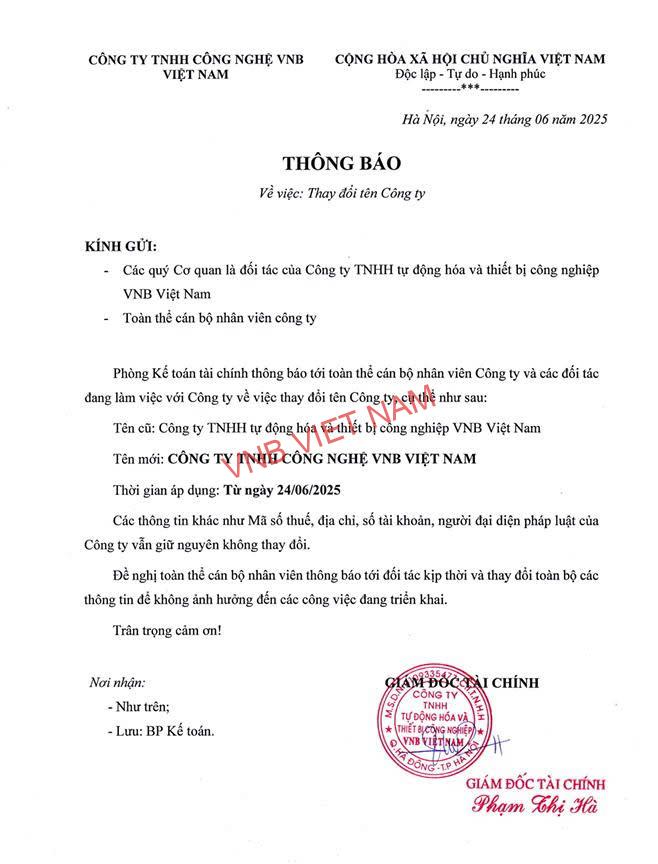 Thong Bao Thay Doi Ten Cong Ty
